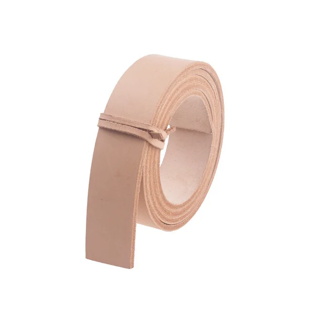 Raw Color Vegetable Tanned Leather Belt Semi Finished Products 2.9 Wide - Shop at LoveMi
