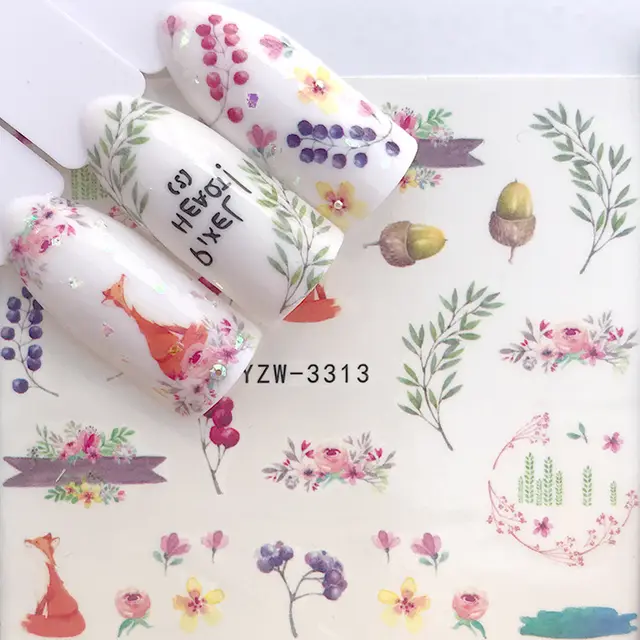 Compatible with Apple, 1 Copriletto Adesivi Misterioso Stellata Series Disegni di Trasferimento Del Chiodo di Acqua Cursori per La Nail Watermark D... Set3 - Shop at LoveMi