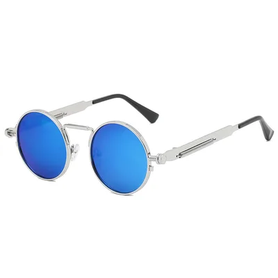 Personalized All match Metal Trendy Spring leg Sunglasses Blue - Shop at LoveMi