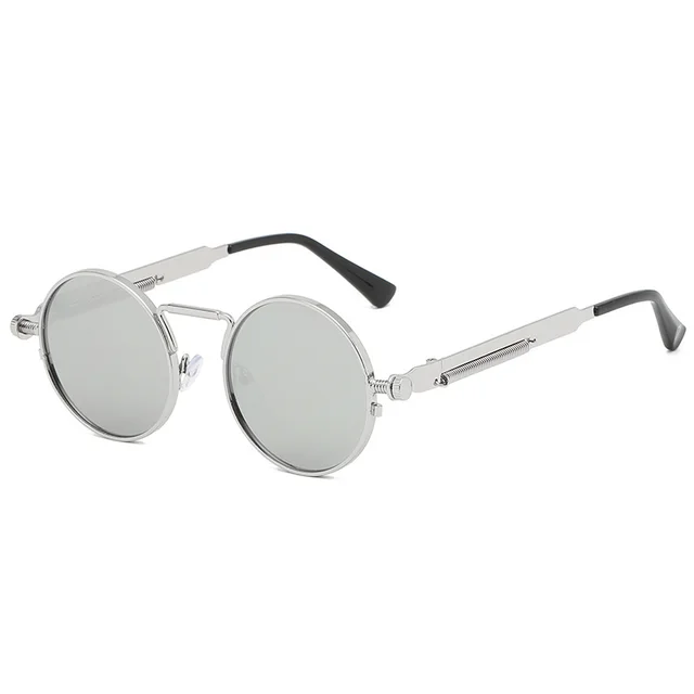 Personalized All match Metal Trendy Spring leg Sunglasses White - Shop at LoveMi