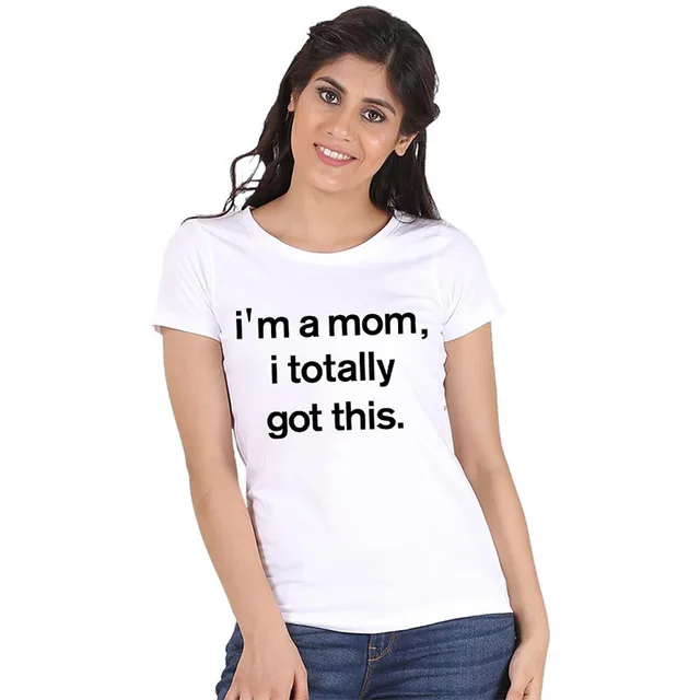 Women's Letter Printing Loose Round Neck New T shirt Short Sleeve Fashion Top White - Shop at LoveMi