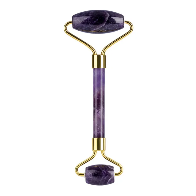 Amethyst Roller Single and Double Headed Amethyst Roller Beauty Jade Massager - Shop at LoveMi