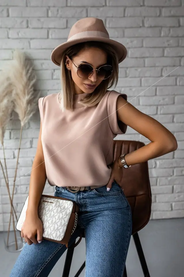 Summer Simple Stand Collar Printed Ladies Shirt Tops Women Khaki - Shop at LoveMi
