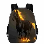 Horse Schoolbag Animal Head High School Junior High School Elementary School Toddler Cartoon Lightening Backpack - B-11