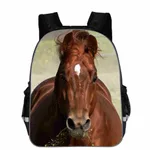 Horse Schoolbag Animal Head High School Junior High School Elementary School Toddler Cartoon Lightening Backpack - D-11