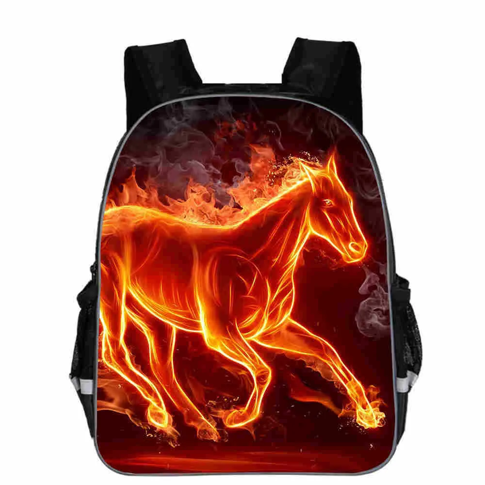 Horse Schoolbag Animal Head High School Junior High School Elementary School Toddler Cartoon Lightening Backpack - E-11