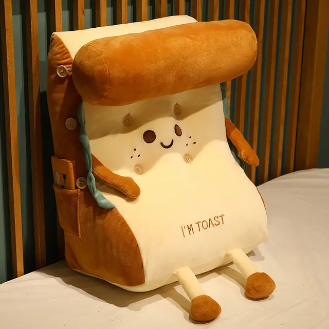 Toast Bread Bedside Cushion Back Pillow With Headrest Sofa Office Bay Window Waist Pillow Waist Support Waist Neck Pillow 01Color - Shop at LoveMi