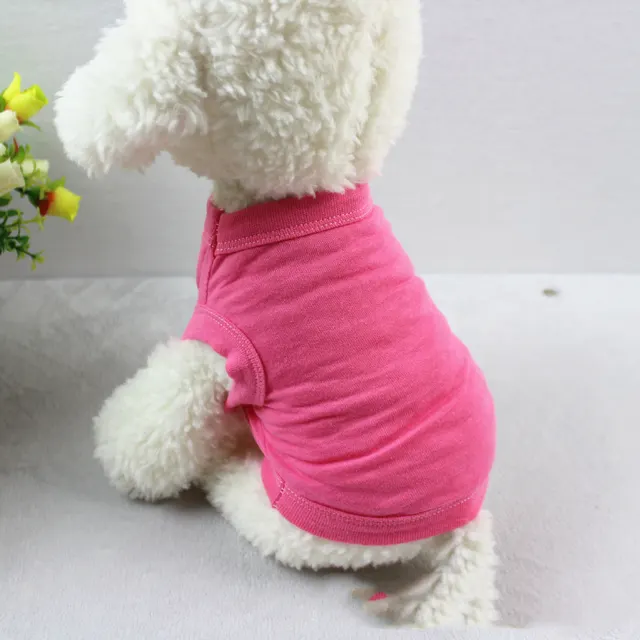 Pure Cotton Dog Vest Pet Clothes Pink - Shop at LoveMi