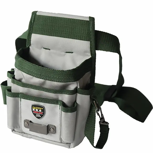 Carpentry Nail Belt Bag Canvas Multifunctional Electrician Special Repair Kit Grey - Shop at LoveMi