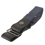 Simple Lazy Belt Fat Elastic Belt - Dark Blue