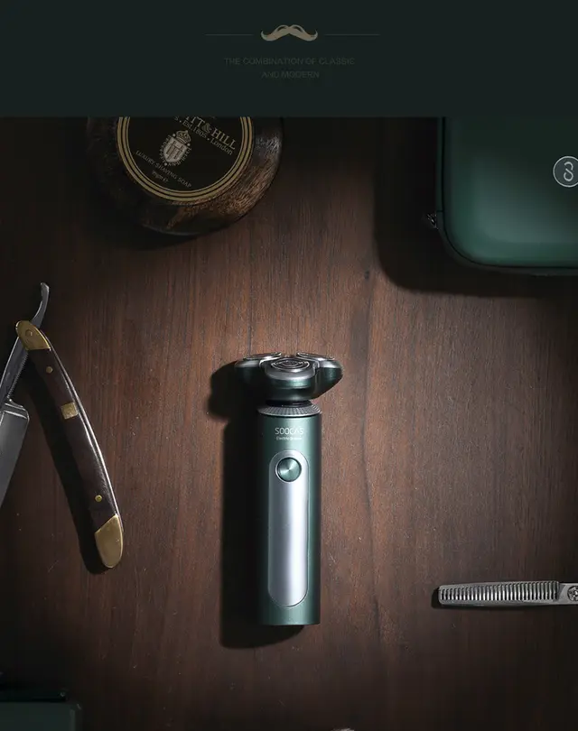 Soushi Electric Shaver Rechargeable Shaver Green - Shop at LoveMi