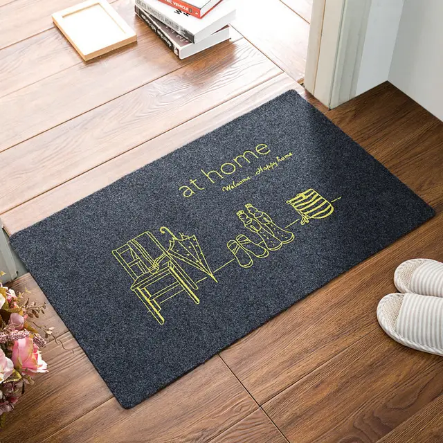 Water Absorbent Non Slip Rubbing Floor Mats Entrance Hall Floor Mats - Shop at LoveMi