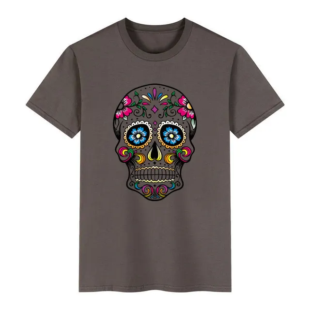 Men's Cotton Short sleeved Men's T shirt Dark Grey - Shop at LoveMi