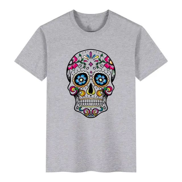 Men's Cotton Short sleeved Men's T shirt Grey - Shop at LoveMi