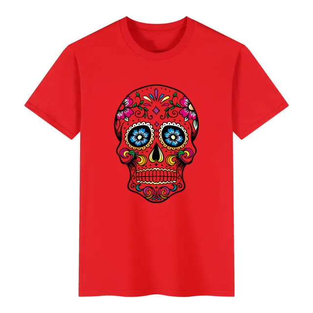 Men's Cotton Short sleeved Men's T shirt Red - Shop at LoveMi