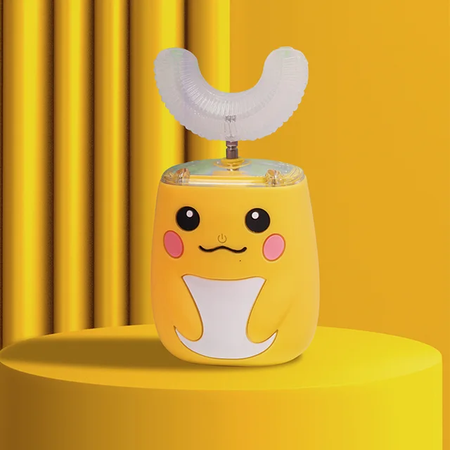 U Type Electric Toothbrush Children Lazy U Type Automatic Yellow - Shop at LoveMi