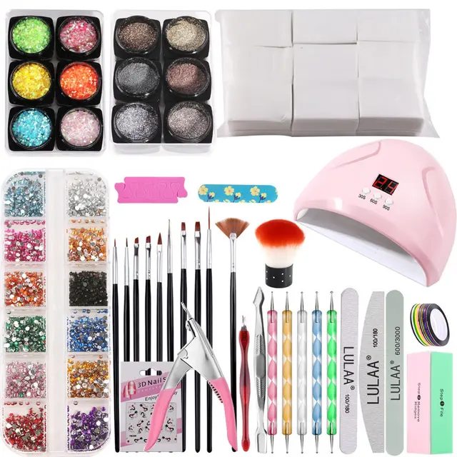 Nail Powder Nail File Rhinestone Jewelry Set - Shop at LoveMi