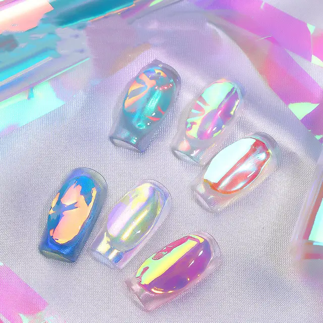 Aurora Ice Cube Cellophane Nail Decoration Box Default - Shop at LoveMi