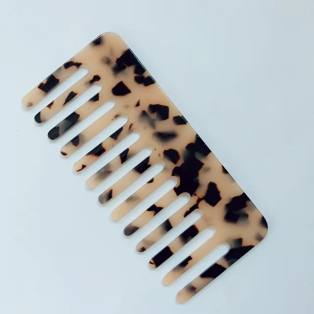 Anti Static Headwear Marbled Leopard Print Hairdressing Comb Light Leopard - Shop at LoveMi