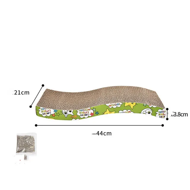 Anti Dandruff And Multifunctional Wear resistant Corrugated Paper Litter Cat Toy B - Shop at LoveMi