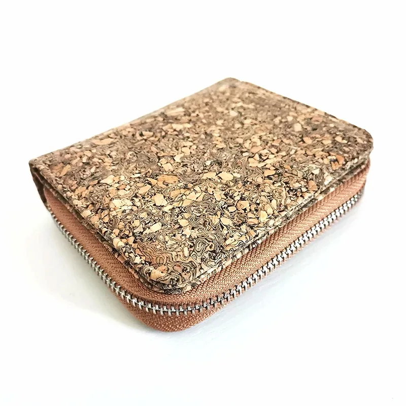 Cavabien Eco Friendly Leather Alternative Short Cork Wallet Brown - Shop at LoveMi