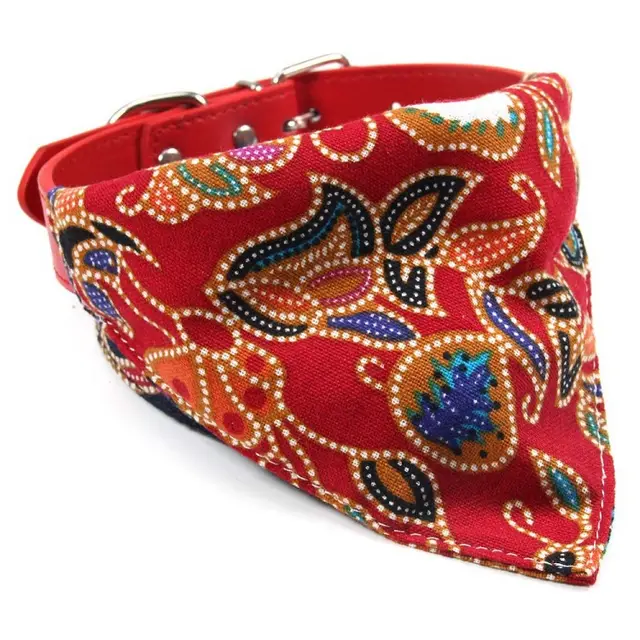 Cotton Triangle Towel In Pet Color Red - Shop at LoveMi