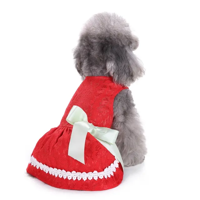 Polka Dot Pet Clothes Skirt Summer Dress Watermelon Skirt Pet Summer Dress Dog Clothes Strawberry Skirt - Shop at LoveMi