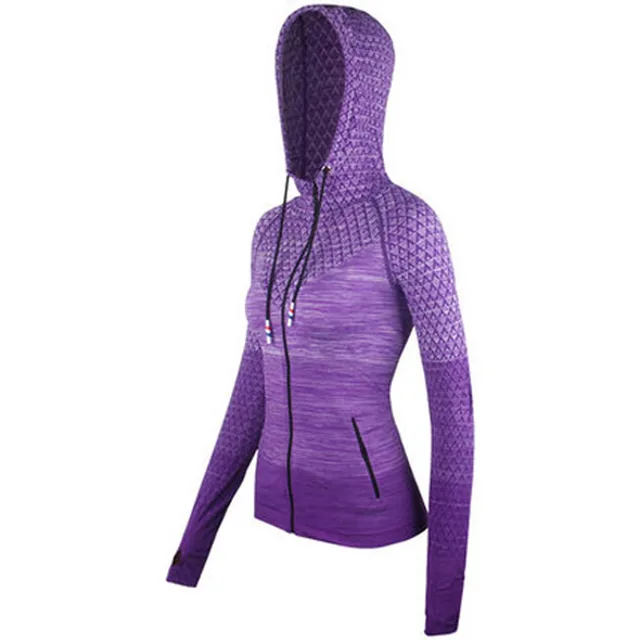 Yoga Wear Sports Jacket Women Cardigan Purple - Shop at LoveMi