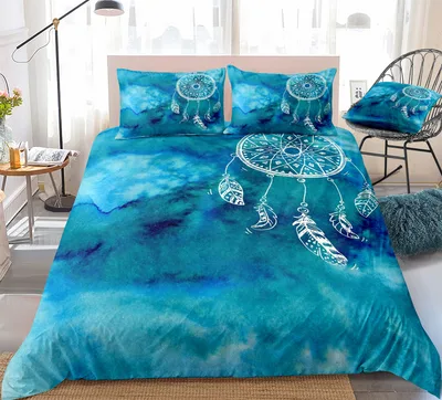 Digital Printing Quilt Cover Three piece Foreign Trade Dream Catcher Series 09 - Shop at LoveMi