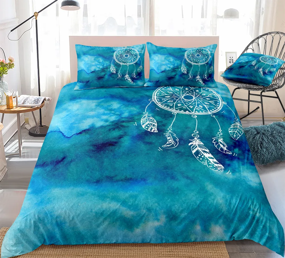 Digital Printing Quilt Cover Three-piece Foreign Trade Dream Catcher Series - 09