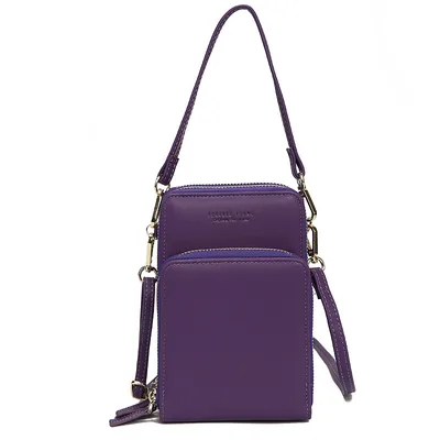 Large Capacity Messenger Women's Wallet Women's Diagonal Bag Purple - Shop at LoveMi