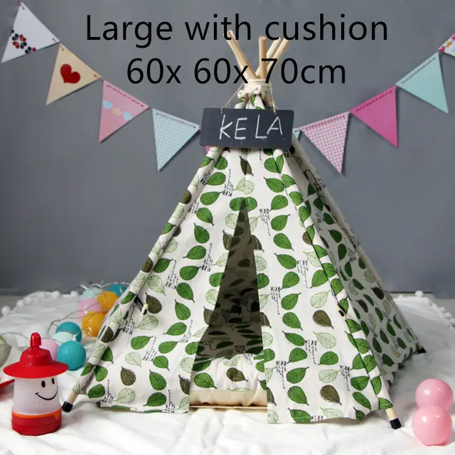 Small And Medium Sized Dog Indian Pet Tent Green - Shop at LoveMi