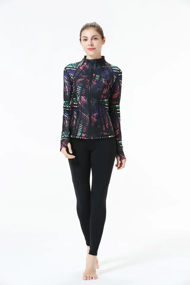 Sports Yoga Workout Clothes Top Long Sleeve Women Cardigan Jacket - Shop at LoveMi