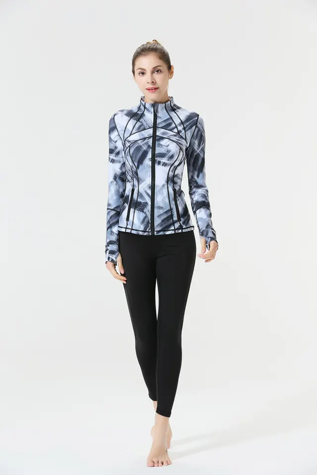 Sports Yoga Workout Clothes Top Long Sleeve Women Cardigan Jacket - Shop at LoveMi