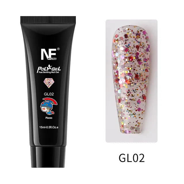 Nail Art Extension Gel No Paper Holder Crystal Quick Nail Extension Gel Painless UV Phototherapy Gel B - Shop at LoveMi