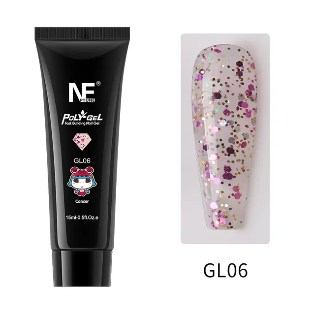 Nail Art Extension Gel No Paper Holder Crystal Quick Nail Extension Gel Painless UV Phototherapy Gel F - Shop at LoveMi