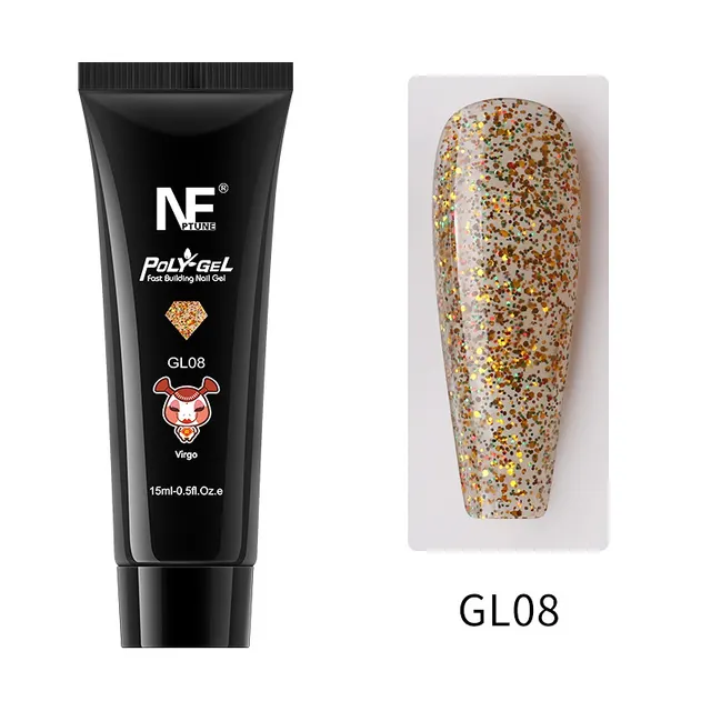 Nail Art Extension Gel No Paper Holder Crystal Quick Nail Extension Gel Painless UV Phototherapy Gel H - Shop at LoveMi