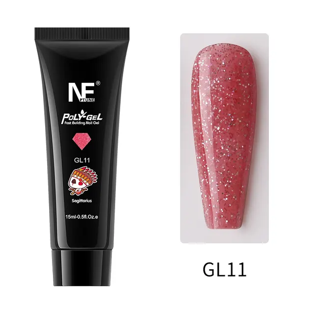 Nail Art Extension Gel No Paper Holder Crystal Quick Nail Extension Gel Painless UV Phototherapy Gel K - Shop at LoveMi