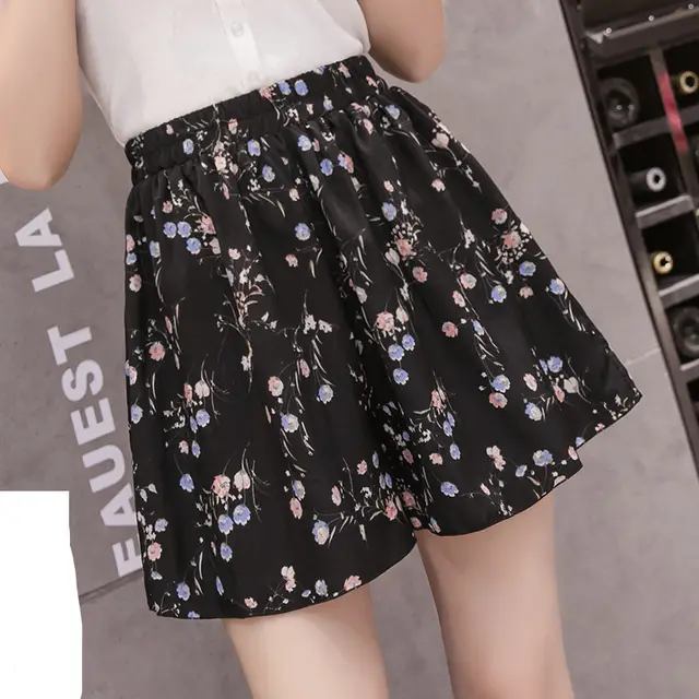 Chiffon Hakama Loose And Thin Culottes Casual High Waist Drape Thin Section Wide Legs - Shop at LoveMi