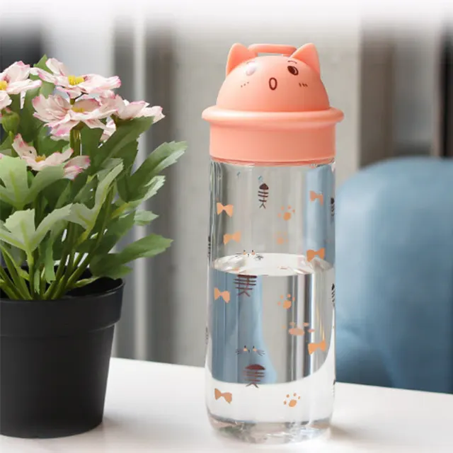 Portable Plastic Cup With Tea Spacer Anti fall Sports Large capacity Water Cup Orange - Shop at LoveMi