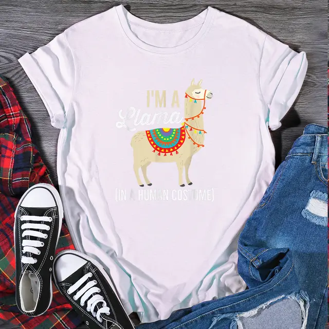 Women's Fashion Casual Style Printed Short Sleeves White - Shop at LoveMi