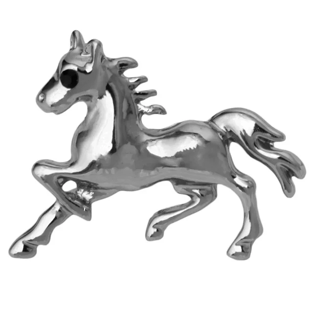 Mini Pony Brooch Men's Suit Collar Pin Accessories Black - Shop at LoveMi