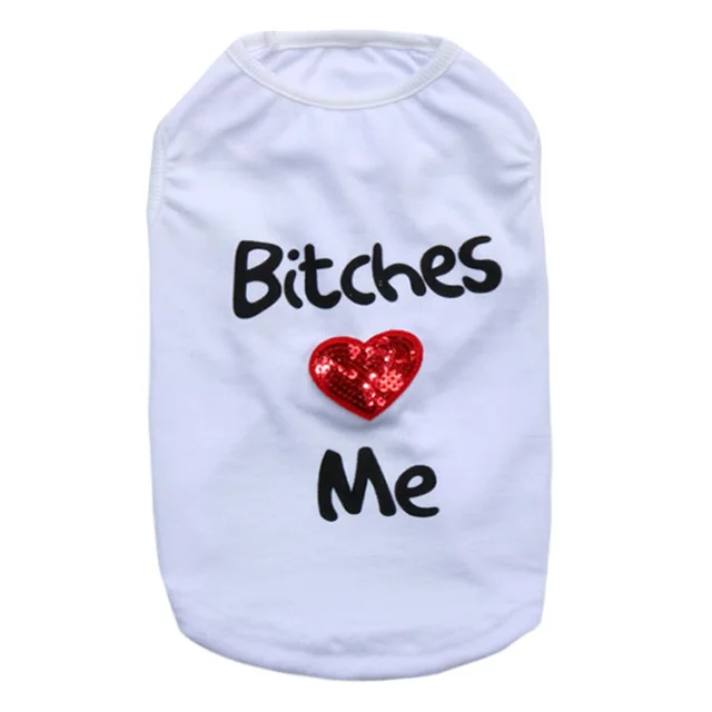 Pet Supplies Dog Clothing Pretty Girls Love My Pet Vest White - Shop at LoveMi