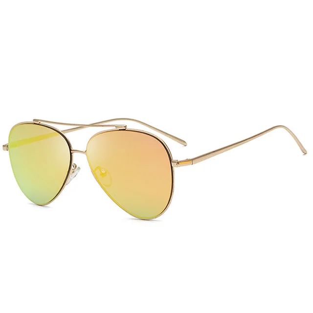 Round Metal Full Thin Frame Personality Glasses Yellow - Shop at LoveMi