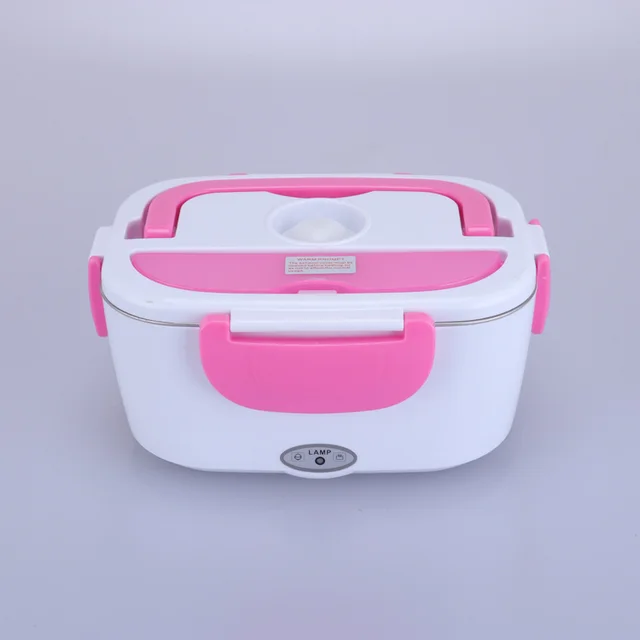 Hot selling Car Electric Lunch Box Thermal Insulation Lunch Box Pink Stainless Steel 12V Eu - Shop at LoveMi
