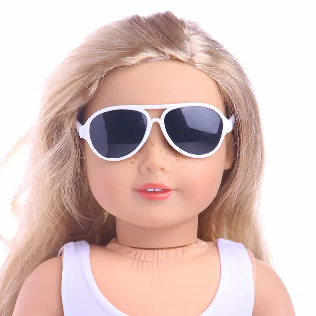 18 inch American Girl Doll Oval Glasses Doll Accessories White - Shop at LoveMi