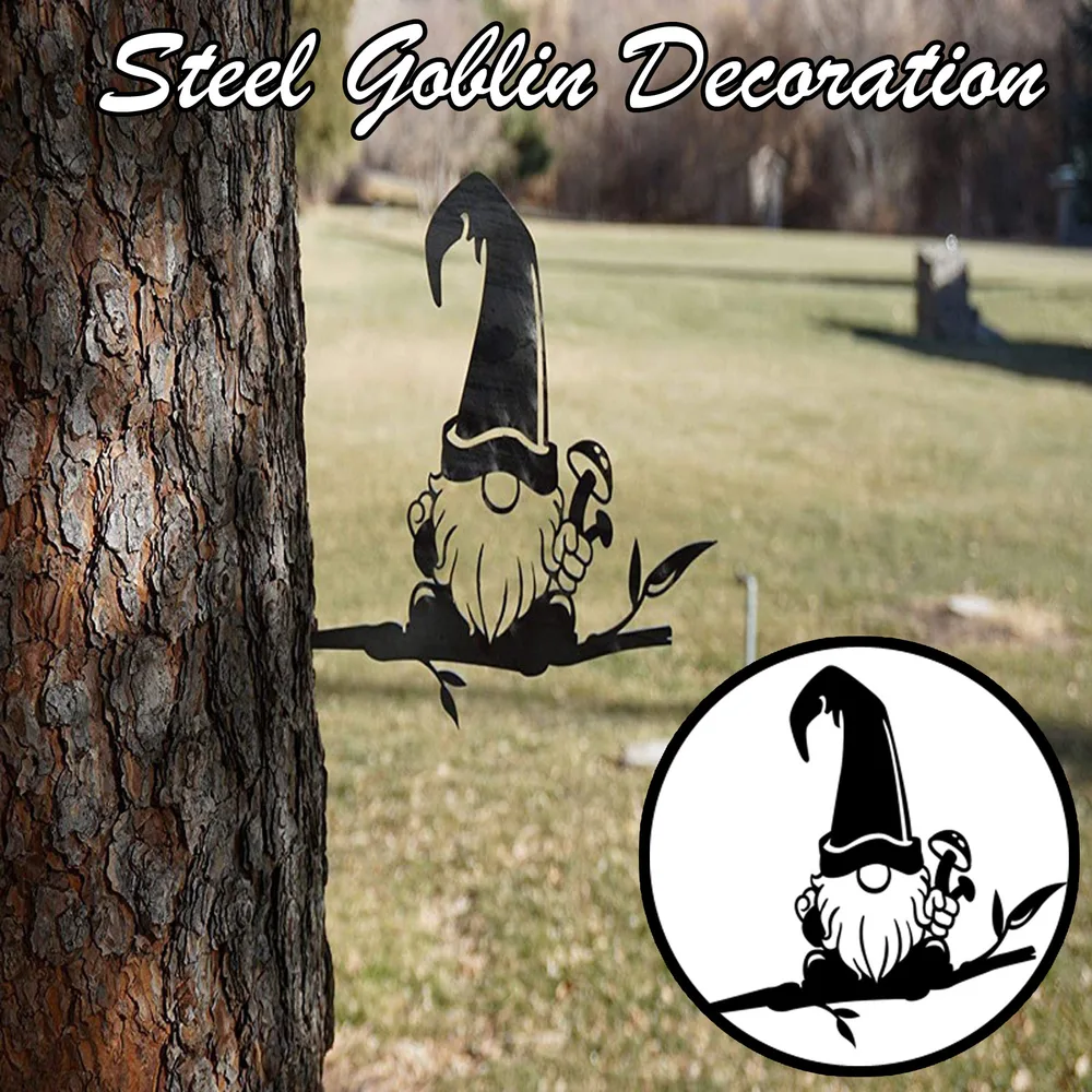 Bird Art Outdoor Garden Statues Backyard Lawn Stakes Metal Yard Decor Gift Garden Statues Decoration Ornament - I