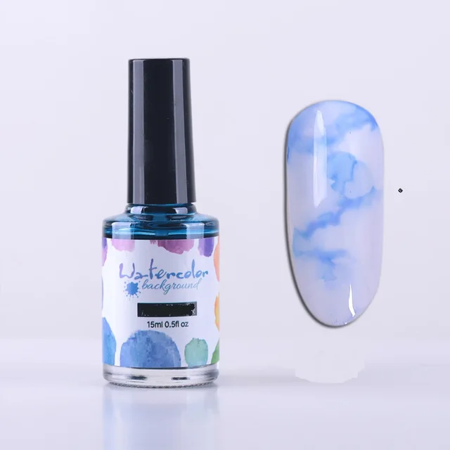 Nail Polish Glue Ink Smoke Color Sands Blooming Liquid Bubble Marble Gradient Nail Art 01Color - Shop at LoveMi