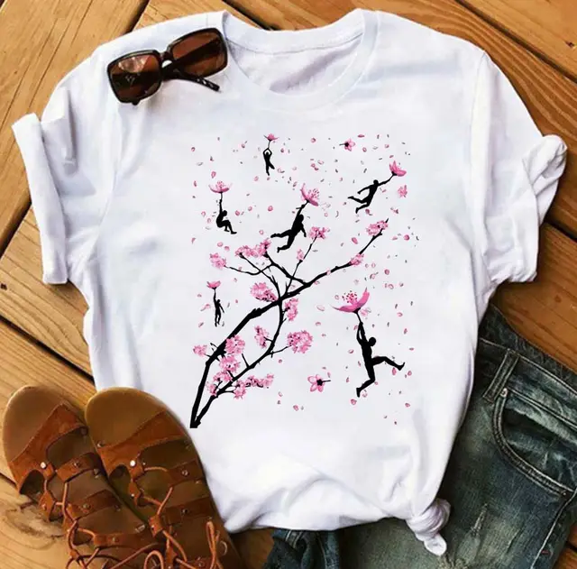 Women's Floral Print All match T shirt Top - Shop at LoveMi