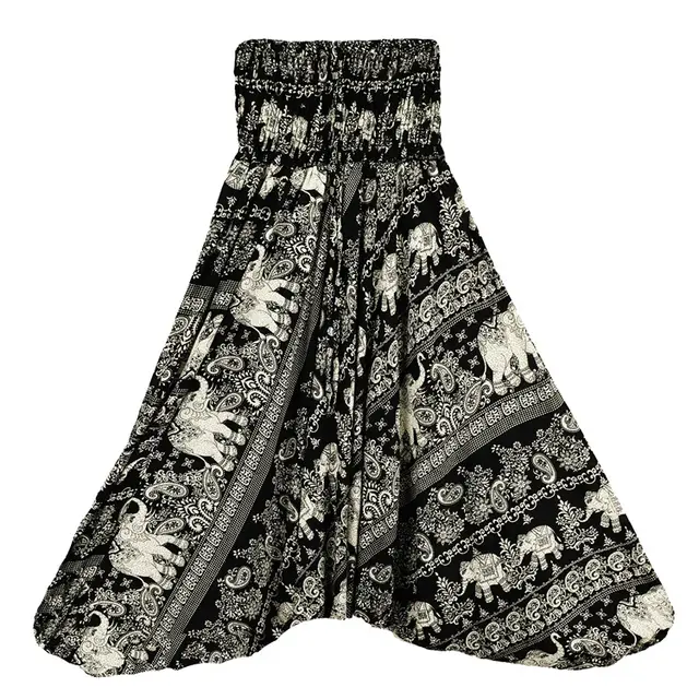 European and American Casual Yoga Pants Yoga Wear Bohemia Black - Shop at LoveMi